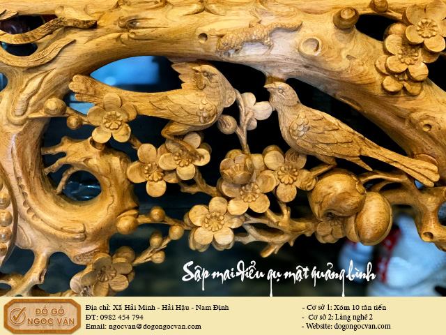 Sập mai điểu gỗ gụ mật Quảng Bình