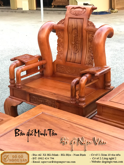 Bàn ghế Minh tần gỗ hương đá